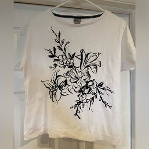 Chico’s Floral Tee NWOT